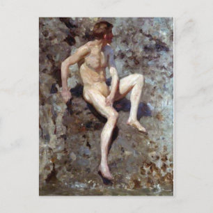 Grau und Grün Postkarte