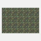 Grau und Grüne Camouflage Geschenkpapier Set (Vorderseite 2)