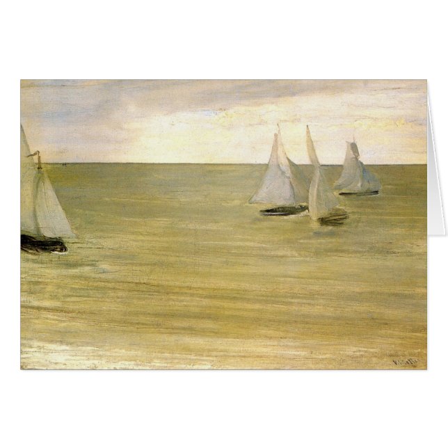 Grau und grünen Sie das silberne Meer durch (Vorderseite (Horizontal))