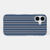grau und Jeansstreifen iPhone 16 Hülle (Rückseite (Horizontal))