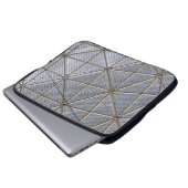Grau und klar digital laptopschutzhülle (Vorne Knopf)