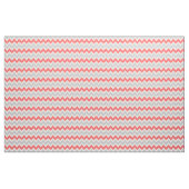 Grau und Koral Moderne Zickzack Stoff (Fat Quarter (45,7 x 55,9 cm))