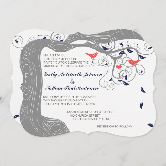 Grau- und Koralleninitiativen der Marine in Trunk Einladung (Vorne/Hinten)