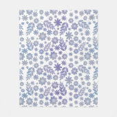 Grau- und Lavendelmuster Fleecedecke (Vorderseite)