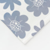 Grau- und Lavendelmuster Fleecedecke (Ecke)