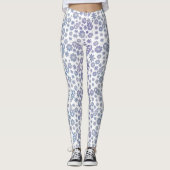 Grau- und Lavendelmuster Leggings (Vorderseite)
