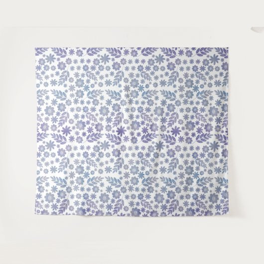 Grau- und Lavendelmuster Wandteppich (Vorderseite (Horizontal))