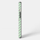 Grau und Mint Chevron iPhone Hülle (Linke Seite)