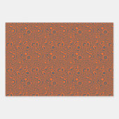 Grau und Orange Geschenkpapier Set (Vorderseite 2)