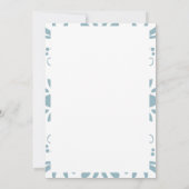 GRAU UND PUCE PATTERN WEDING EINLADUNG (Rückseite)