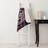 Grau und rosa Aztec Quilt Sherpadecke (Beispiel)