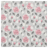 Grau und Rosa. Blumenmuster Stoff (Muster)