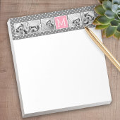 Grau und rosa Instagramm 5 Notizblock