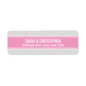 Grau und Rosa Moderne Zickzack (Vorne)