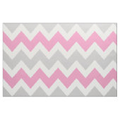 Grau und Rosa Moderne Zickzack Großformat Stoff (Fat Quarter (45,7 x 55,9 cm))
