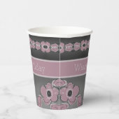 Grau und rosa pappbecher (Rechts)