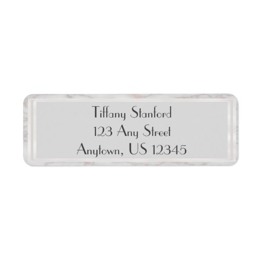 Grau und Rose Gold marmoriert | PERSONALISIERT (Vorne)