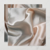 Grau und Rose Satin Lingerie Party Einladung (Vorne/Hinten)