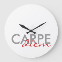 Grau und Rot, lateinische Zitate Carpe Diem