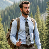 Grau und Schwarz Camouflage Necktie Krawatte