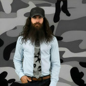 Grau und Schwarz Camouflage Necktie Krawatte