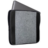 Grau und Schwarz Laptopschutzhülle (Vorne Rechts)