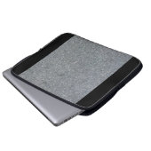 Grau und Schwarz Laptopschutzhülle (Vorne Knopf)