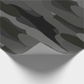 Grau-und Schwarz-Tarnung Geschenkpapier (Ecke)