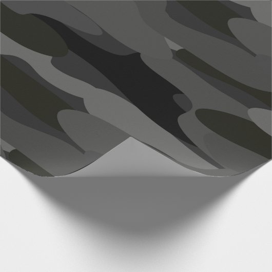 Grau-und Schwarz-Tarnung Geschenkpapier (Ecke)