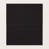 Grau und Schwarz Vibrannt, feines Blumenmuster-Zei Visitenkarten (Innenseite Aufgefaltet)