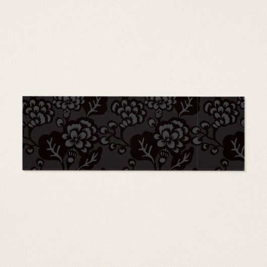 Grau und Schwarz Vibranu und feines Blumenmuster (Rückseite)