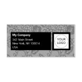 Grau und Schwarz Vibranu und feines Blumenmuster Permastempel (Design)