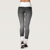 grau und Schwarz-weiß Leggings (Rückseite)