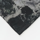 GRAU- UND SCHWARZBILDUNG FLEECEDECKE (Ecke)