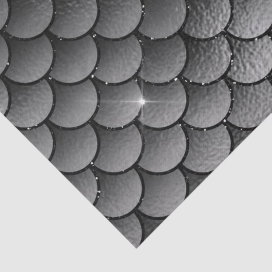 Grau- und Schwarzfisch-Scala-Dekoupage Seidenpapier (Detail)