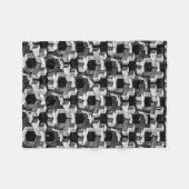 Grau- und Schwarzkreuz Fleecedecke (Vorderseite (Horizontal))