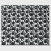 Grau- und Schwarzkreuz Geschenkpapier (Flach)