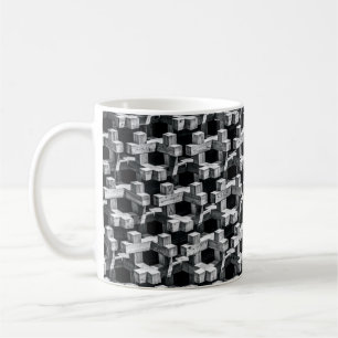 Grau- und Schwarzkreuz Kaffeetasse