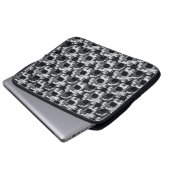 Grau- und Schwarzkreuz Laptopschutzhülle (Vorne Knopf)