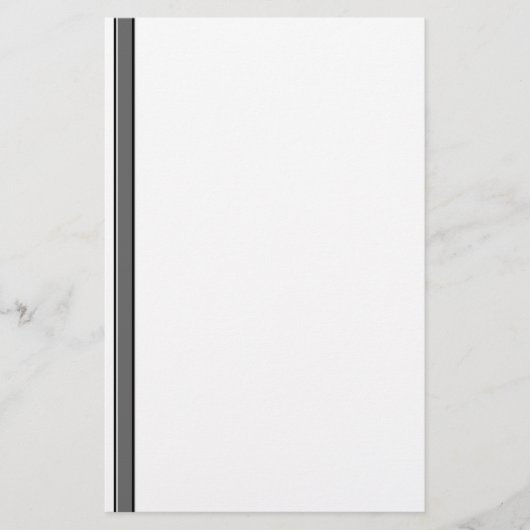 Grau- und Schwarzstreifen-Stationierung, ungestric Briefpapier (Vorderseite)