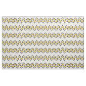 Grau und Senf Ikat Stammes- Muster Stoff (Yard (91,4 cm))