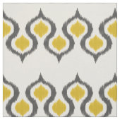 Grau und Senf Ikat Stammes- Muster Stoff (Muster)