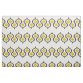 Grau und Senf Ikat Stammes- Muster Stoff (Fat Quarter (45,7 x 55,9 cm))