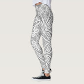 Grau- und SpitzenLeggings Leggings (Links)