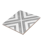 Grau und Weiß geometrisch Fliese (Seite)