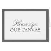 Grau und Weiß| Hochzeit (Vorderseite (Horizontal))