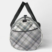 Grau und Weiß Kariert Duffle Bag (Rechts)