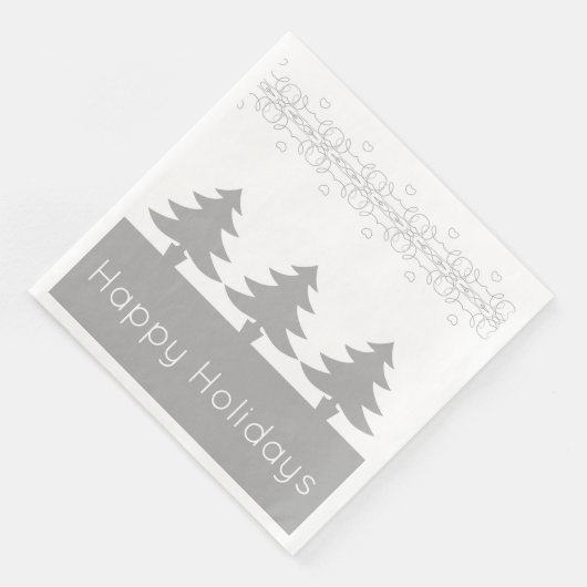 grau und weiß serviette (Ecke)