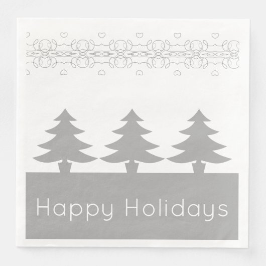 grau und weiß serviette (Vorderseite)