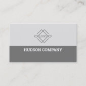 grau und weiß visitenkarte (Vorderseite)